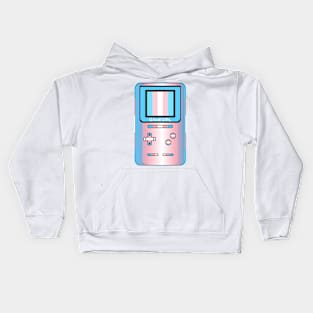 Trans Gamegirl Flag Gaymer Kids Hoodie